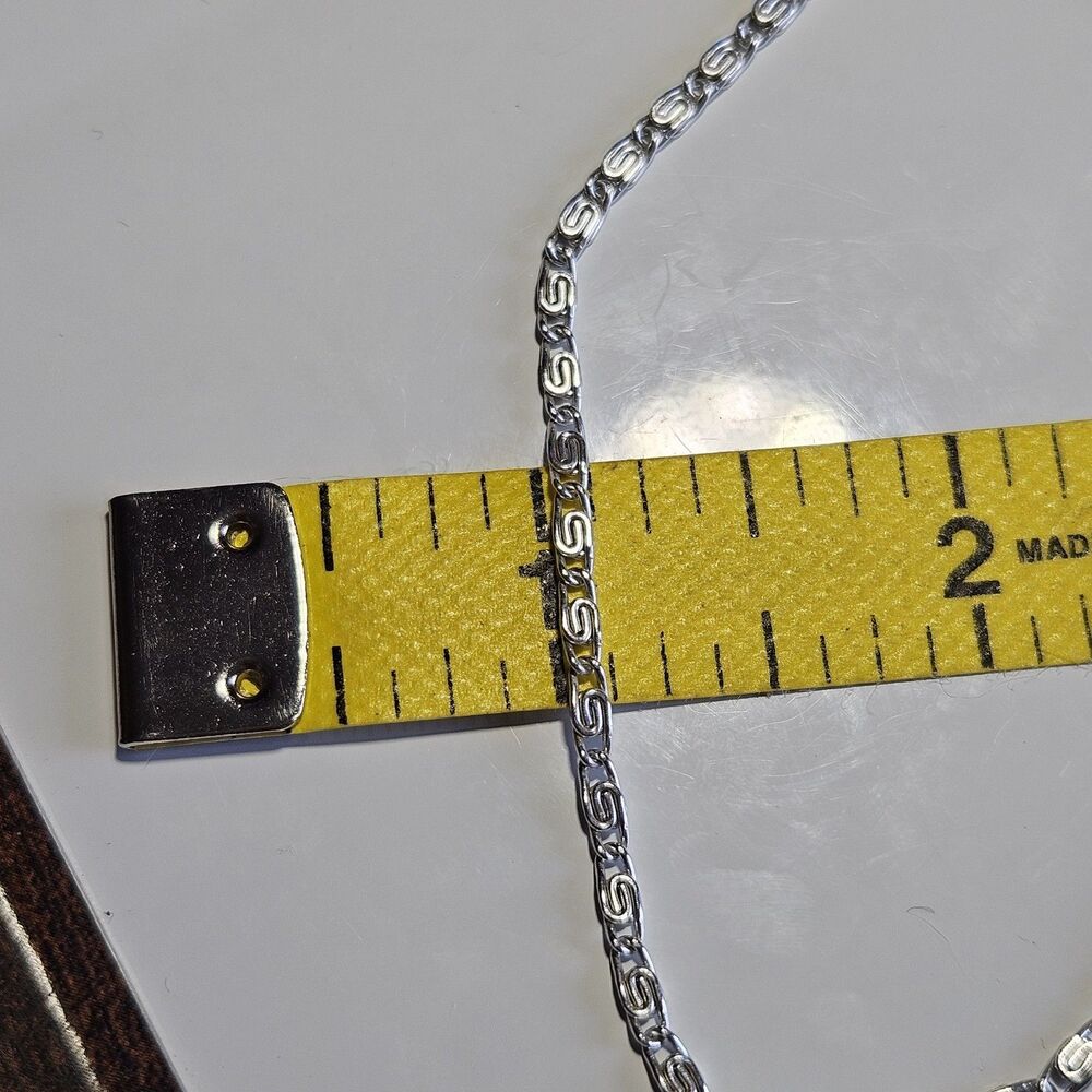 Vintage Sarah Coventry Multi Strand S-Link Silver Tone Necklace 15.5" 1960s - Picture 10 of 14